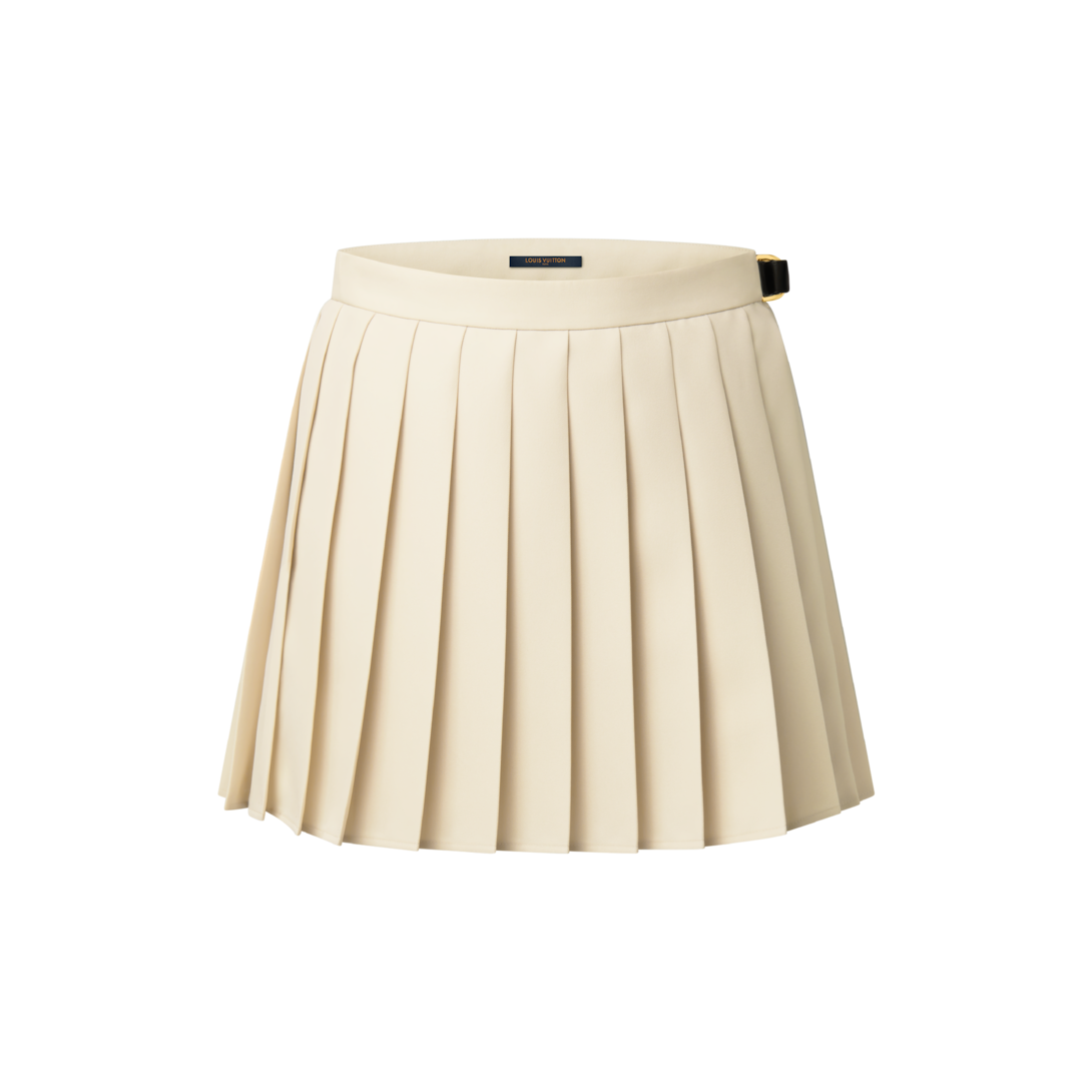 Belt Detail Pleated Mini Skirt - Women - Ready-to-Wear | LOUIS